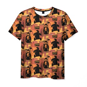 Мужская футболка 3D с принтом The Shining 237 Pattern в Кировске, 100% полиэфир | прямой крой, круглый вырез горловины, длина до линии бедер | 