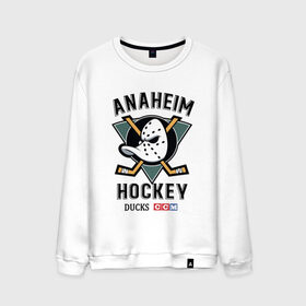 Мужской свитшот хлопок с принтом ANAHEIM DUCKS в Кировске, 100% хлопок |  | anaheim | ducks | hockey | nhl | sport | usa | клюшки | нхл | спорт | утки | хоккей | шайбу