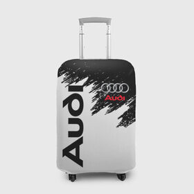 Чехол для чемодана 3D с принтом AUDI в Кировске, 86% полиэфир, 14% спандекс | двустороннее нанесение принта, прорези для ручек и колес | audi | auto | rs | sport | авто | автомобиль | автомобильные | ауди | бренд | марка | машины | спорт