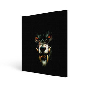 Холст квадратный с принтом Werewolf в Кировске, 100% ПВХ |  | Тематика изображения на принте: black | eyes | fangs | grin | jaw | muzzle | nose | teeth | view | werewolf | взгляд | глаза | зубы | клыки | нос | оборотень | оскал | пасть