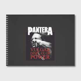 Альбом для рисования с принтом PANTERA VULGAR OF POWER в Кировске, 100% бумага
 | матовая бумага, плотность 200 мг. | pantera vulgar display of power | rock | вульгарный альбом | музыка | пантера | рок группа