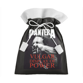 Подарочный 3D мешок с принтом PANTERA VULGAR OF POWER в Кировске, 100% полиэстер | Размер: 29*39 см | pantera vulgar display of power | rock | вульгарный альбом | музыка | пантера | рок группа