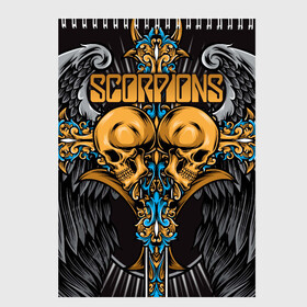 Скетчбук с принтом Scorpions в Кировске, 100% бумага
 | 48 листов, плотность листов — 100 г/м2, плотность картонной обложки — 250 г/м2. Листы скреплены сверху удобной пружинной спиралью | Тематика изображения на принте: klaus meine | live in munich | return to forever | rock music | scorpions | you like | клаус майне | маттиас ябс | рудольф шенкер | скорпионз