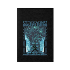 Обложка для паспорта матовая кожа с принтом Scorpions в Кировске, натуральная матовая кожа | размер 19,3 х 13,7 см; прозрачные пластиковые крепления | klaus meine | live in munich | return to forever | rock music | scorpions | you like | клаус майне | маттиас ябс | рудольф шенкер | скорпионз