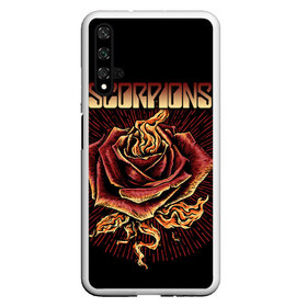 Чехол для Honor 20 с принтом Scorpions в Кировске, Силикон | Область печати: задняя сторона чехла, без боковых панелей | klaus meine | live in munich | return to forever | rock music | scorpions | you like | клаус майне | маттиас ябс | рудольф шенкер | скорпионз