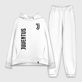 Женский костюм хлопок Oversize с принтом JUVENTUS в Кировске,  |  | cr7 | fc juventus | football | juve | juventus | ronaldo | sport | роналдо | спорт | футбол | ювентус