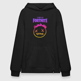 Худи SuperOversize хлопок с принтом TRAVIS SCOTT+FORTNITE в Кировске, 70% хлопок, 30% полиэстер, мягкий начес внутри | карман-кенгуру, эластичная резинка на манжетах и по нижней кромке, двухслойный капюшон
 | america | astroworld | cactus jack | fortnite | fortnite 2 | fortnite х | mask | rap | smile | smiley | travis scott | usa | wish you were here | америка | зарубежный реп | кактус джек | маска | реп | смайлик | сша | трэвис скотт | улыбка 