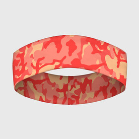 Повязка на голову 3D с принтом Оранжевый камуфляж в Кировске,  |  | camouflage | camuflage | kamouflage | orange | pink | абстракция | камуфляж | комуфляж | оранжевый | пятна | розовый