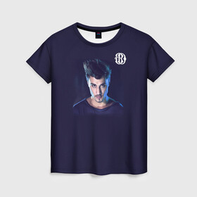 Женская футболка 3D с принтом Дима Билан в Кировске, 100% полиэфир ( синтетическое хлопкоподобное полотно) | прямой крой, круглый вырез горловины, длина до линии бедер | актер | билан | дима | певец