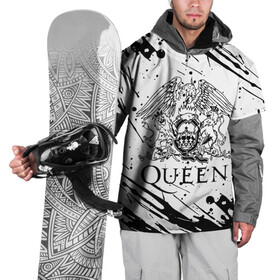Накидка на куртку 3D с принтом QUEEN. в Кировске, 100% полиэстер |  | queen | британская рок группа | квин | куин | кьюин | мистер робот | музыка | рами малек | рок | рок музыка | фредди меркьюри