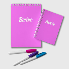 Блокнот с принтом Barbie в Кировске, 100% бумага | 48 листов, плотность листов — 60 г/м2, плотность картонной обложки — 250 г/м2. Листы скреплены удобной пружинной спиралью. Цвет линий — светло-серый
 | barbie | барби | кукла | кукла барби