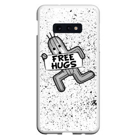 Чехол для Samsung S10E с принтом FREE HUGS в Кировске, Силикон | Область печати: задняя сторона чехла, без боковых панелей | 7 remake | aerith | fantasy | ff7 | final | ps4 | red | shinra | square enix | vii remake | vii ремейк | айрис | последняя | ред | фантазия | фф7 | шинра