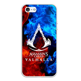 Чехол для iPhone 5/5S матовый с принтом ASSASSIN`S CREED VALHALLA в Кировске, Силикон | Область печати: задняя сторона чехла, без боковых панелей | slayer | valhalla | vikings | асасин | ассасин крид | ассассин | вальхалла | викинги | тамплиеры