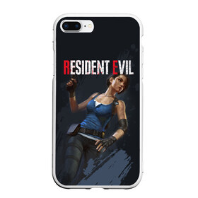 Чехол для iPhone 7Plus/8 Plus матовый с принтом Resident Evil в Кировске, Силикон | Область печати: задняя сторона чехла, без боковых панелей | jill valentine | nemesis | racoon city | resident evil | resident evil 3 | обитель зла | ракун сити