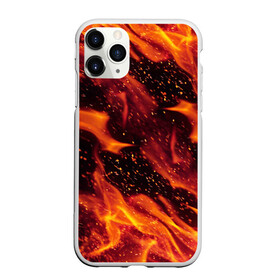 Чехол для iPhone 11 Pro матовый с принтом ЯЗЫКИ ПЛАМЕНИ в Кировске, Силикон |  | abstraction | bright | fire | flame | geometry | heat | hexagon | light | neon | texture | triangle | wildfire | абстракция | геометрия | искры | неон | неоновый | огненный | огонь | пламя | пожар | соты | текстура