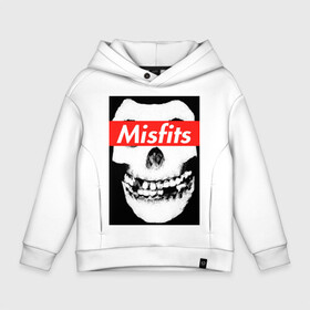 Детское худи Oversize хлопок с принтом Misfits в Кировске, френч-терри — 70% хлопок, 30% полиэстер. Мягкий теплый начес внутри —100% хлопок | боковые карманы, эластичные манжеты и нижняя кромка, капюшон на магнитной кнопке | clash | cure | horror | horrorpunk | linkin park | misfits | punk | punkrock | ramones | король и шут | панкрок