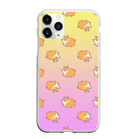 Чехол для iPhone 11 Pro Max матовый с принтом Корги в Кировске, Силикон |  | animal | kids | pattern | дети | животные | корги | лето | малыши | паттерн | текстура