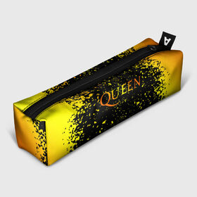 Пенал 3D с принтом Queen в Кировске, 100% полиэстер | плотная ткань, застежка на молнии | 3d | queen | британская | группа | исполнитель | лого | логотип | музыканты | надпись | рок | эмблема
