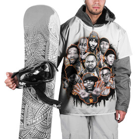 Накидка на куртку 3D с принтом Wu-Tang Clan. в Кировске, 100% полиэстер |  | genius gza | method man | razor rza | wu tang | wu tang clan | ву танг клан | гангста рэп | гангстеры | девяти человек | музыка | хип хоп