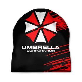 Шапка 3D с принтом Umbrella Corporation. в Кировске, 100% полиэстер | универсальный размер, печать по всей поверхности изделия | Тематика изображения на принте: resident evil | umbrella corporation | амбрелла | амбрелла корпорейшн | вирус | вымышленная военная и фармацевтическая корпорация | игра | умбрелла