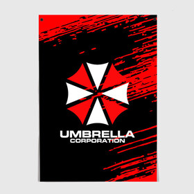 Постер с принтом Umbrella Corporation. в Кировске, 100% бумага
 | бумага, плотность 150 мг. Матовая, но за счет высокого коэффициента гладкости имеет небольшой блеск и дает на свету блики, но в отличии от глянцевой бумаги не покрыта лаком | resident evil | umbrella corporation | амбрелла | амбрелла корпорейшн | вирус | вымышленная военная и фармацевтическая корпорация | игра | умбрелла