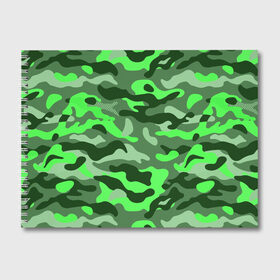 Альбом для рисования с принтом CAMOUFLAGE GREEN в Кировске, 100% бумага
 | матовая бумага, плотность 200 мг. | Тематика изображения на принте: camouflage | армия | военная форма | военный | вооружение | вооруженные силы | защита | защитный цвет | зеленый | камуфляж | маскировка | солдат | униформа | форма