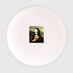 Тарелка с принтом Mona Lisa в Кировске, фарфор | диаметр - 210 мм
диаметр для нанесения принта - 120 мм | alien | da | gioconda | la | leonardo | lisa | mona | renaissance | smile | ufo | vinci | винчи | да | джоконда | инопланетянин | леонардо | лиза | мона | нло | ренессанс | улыбка