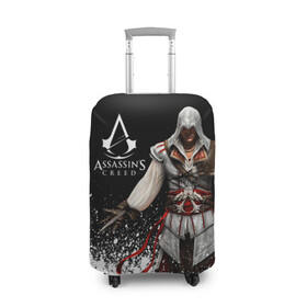 Чехол для чемодана 3D с принтом Assassin’s Creed  [04] в Кировске, 86% полиэфир, 14% спандекс | двустороннее нанесение принта, прорези для ручек и колес | ezio | game | ubisoft | ассасин крид | кредо ассасина | эцио