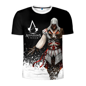 Мужская футболка 3D спортивная с принтом Assassin’s Creed  [04] в Кировске, 100% полиэстер с улучшенными характеристиками | приталенный силуэт, круглая горловина, широкие плечи, сужается к линии бедра | ezio | game | ubisoft | ассасин крид | кредо ассасина | эцио