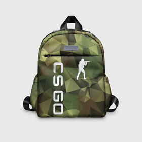 Детский рюкзак 3D с принтом CS GO CAMOUFLAGE в Кировске, 100% полиэстер | лямки с регулируемой длиной, сверху петелька, чтобы рюкзак можно было повесить на вешалку. Основное отделение закрывается на молнию, как и внешний карман. Внутри дополнительный карман. По бокам два дополнительных кармашка | Тематика изображения на принте: astralis | awp | counter strike | cs go | cs go global offensive | cs:go | faze clan | hyper beast | team liquid | астралис | кс го | тим ликвид | фейз клан | хайпер бист