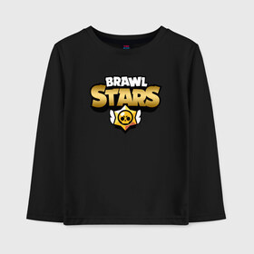 Детский лонгслив хлопок с принтом BRAWL STARS GOLD в Кировске, 100% хлопок | круглый вырез горловины, полуприлегающий силуэт, длина до линии бедер | bibi | brawl stars | coach mike | crow | leon | leon shark | max | mecha crow | mr.p | phoenix | sally leon | spike | sprout | unicorn | virus 8 bit | werewolf | ворон | оборотень | пингвин