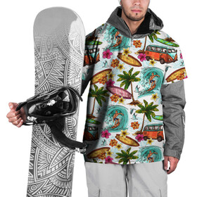 Накидка на куртку 3D с принтом Летнее Настроение в Кировске, 100% полиэстер |  | волны | деревья | купальник | лето | листья | море | океан | остров | отпуск | пальмы | пляж | природа | птицы | путешествие | серфинг | солнце | спорт | таиланд | тропики | туризм | цветы