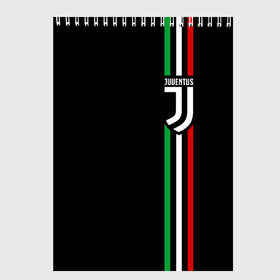 Скетчбук с принтом JUVENTUS ЮВЕНТУС в Кировске, 100% бумага
 | 48 листов, плотность листов — 100 г/м2, плотность картонной обложки — 250 г/м2. Листы скреплены сверху удобной пружинной спиралью | cr7 | fc juventus | football | juve | juventus | ronaldo | sport | роналдо | спорт | футбол | ювентус