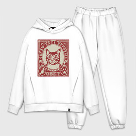 Мужской костюм хлопок OVERSIZE с принтом Cats Republic в Кировске,  |  | animal | cat | cute | kitty | meow | obey | друг | животные | киска | китти | кот | котенок | котик | кошечка | кошка | лев | леопард | милый | мур | мяу | пантера | питомец | рысь | тигр | улыбка