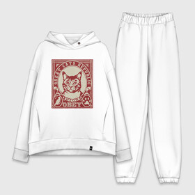 Женский костюм хлопок Oversize с принтом Cats Republic в Кировске,  |  | animal | cat | cute | kitty | meow | obey | друг | животные | киска | китти | кот | котенок | котик | кошечка | кошка | лев | леопард | милый | мур | мяу | пантера | питомец | рысь | тигр | улыбка