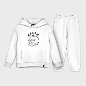 Детский костюм хлопок Oversize с принтом Wu Tang Cat в Кировске,  |  | animal | cat | cream | cute | hip hop | kitty | meow | rap | wu tang | wu tang clan | друг | животные | киска | китти | кот | котенок | котик | кошечка | кошка | лев | леопард | милый | мур | мяу | пантера | питомец | рысь | рэп | тигр | улыбка