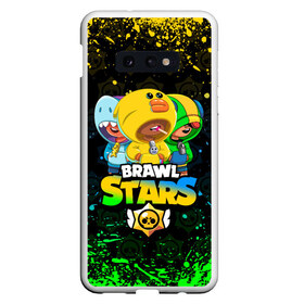 Чехол для Samsung S10E с принтом BRAWL STARS LEON SKINS в Кировске, Силикон | Область печати: задняя сторона чехла, без боковых панелей | Тематика изображения на принте: bibi | brawl stars | coach mike | crow | leon | leon shark | max | mecha crow | mr.p | phoenix | sally leon | spike | sprout | unicorn | virus 8 bit | werewolf | ворон | оборотень | пингвин