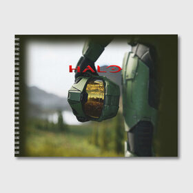 Альбом для рисования с принтом Halo (Z) в Кировске, 100% бумага
 | матовая бумага, плотность 200 мг. | combat evolved | halo | halo 2 | игра | ковенант | мастер чиф | стрелялка | хало | хало 2 | шутер | элит арбитр