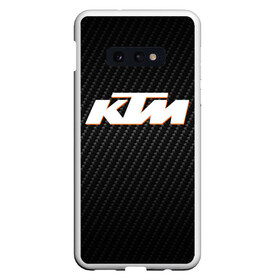 Чехол для Samsung S10E с принтом KTM КАРБОН (Z) в Кировске, Силикон | Область печати: задняя сторона чехла, без боковых панелей | enduro | ktm | moto | motocycle | sportmotorcycle | ктм | мото | мотоспорт