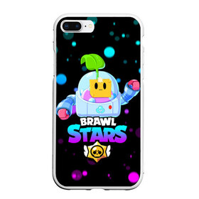 Чехол для iPhone 7Plus/8 Plus матовый с принтом Brawl Stars SPROUT в Кировске, Силикон | Область печати: задняя сторона чехла, без боковых панелей | bibi | brawl stars | crow | leon | leon shark | max | mecha crow | mr.p | sally leon | shark | sprout | virus 8 bit | берли | биби | бравл старс | вирус 8 бит | ворон | леон | макс | мешх | спроут | сэли леон