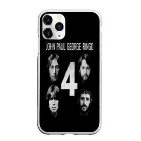 Чехол для iPhone 11 Pro Max матовый с принтом THE BEATLES в Кировске, Силикон |  | Тематика изображения на принте: four | george | john lenon | liverpool | music | paul | ringo | rock | the beatles | uk | битлз | британия | джон | джордж | жуки | ливерпульская четверка | музыка | пол | ринго | рок