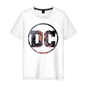 Мужская футболка хлопок с принтом Cyborg в Кировске, 100% хлопок | прямой крой, круглый вырез горловины, длина до линии бедер, слегка спущенное плечо. | cyborg | dc | shtatjl | киборг | логотип