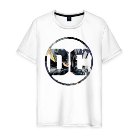 Мужская футболка хлопок с принтом Batman в Кировске, 100% хлопок | прямой крой, круглый вырез горловины, длина до линии бедер, слегка спущенное плечо. | batman | dc | shtatjl | бэтмен | логотип