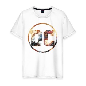 Мужская футболка хлопок с принтом Cyborg в Кировске, 100% хлопок | прямой крой, круглый вырез горловины, длина до линии бедер, слегка спущенное плечо. | cyborg | dc | shtatjl | киборг | логотип