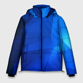 Мужская зимняя куртка 3D с принтом SHADES OF BLUE в Кировске, верх — 100% полиэстер; подкладка — 100% полиэстер; утеплитель — 100% полиэстер | длина ниже бедра, свободный силуэт Оверсайз. Есть воротник-стойка, отстегивающийся капюшон и ветрозащитная планка. 

Боковые карманы с листочкой на кнопках и внутренний карман на молнии. | geometry | kaleidoscope | pattern | pilygon | polyscape | space | textures | tie dye | абстракт | броня | вселенная | геометрия | города | каледоскоп | космос | паттерн | полигон | полискейп | природа | тай дай | текстура | текстуры
