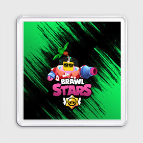 Магнит 55*55 с принтом СПРАУТ BRAWL STARS в Кировске, Пластик | Размер: 65*65 мм; Размер печати: 55*55 мм | Тематика изображения на принте: brawl | brawl stars | brawl stars sprout | clash | sprout | tropical sprout | бравл старс | игра | мобильные игры | спраут | тропический спрут