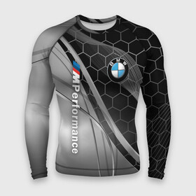 Мужской рашгард 3D с принтом BMW M POWER в Кировске,  |  | bmw | bmw motorsport | bmw performance | carbon | m | m power | motorsport | performance | sport | бмв | карбон | моторспорт | спорт