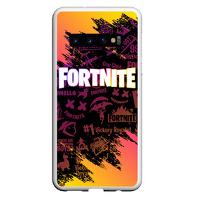 Чехол для Samsung Galaxy S10 с принтом FORTNITE PARTY EVENT в Кировске, Силикон | Область печати: задняя сторона чехла, без боковых панелей | deadmau5 | fortnite | fortnite 2 | fortnite x маршмелло | ikonik | marshmello | ninja | ninja streamer | raven | travis scott | ворон | иконик | ниндзя | пили | рейвен | трэвис скотт | фортнайт