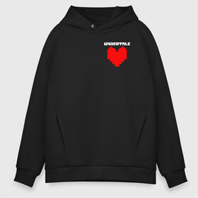 Мужское худи Oversize хлопок с принтом UNDERTALE HEART в Кировске, френч-терри — 70% хлопок, 30% полиэстер. Мягкий теплый начес внутри —100% хлопок | боковые карманы, эластичные манжеты и нижняя кромка, капюшон на магнитной кнопке | asriel dreemurr | chara | frisk | gaster blaster | sans | undertale | азриэль дримурр | андертейл | гастер | меттатон | санс | фриск | чара