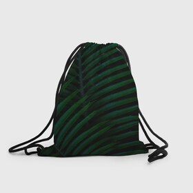 Рюкзак-мешок 3D с принтом Пальмовые листья в Кировске, 100% полиэстер | плотность ткани — 200 г/м2, размер — 35 х 45 см; лямки — толстые шнурки, застежка на шнуровке, без карманов и подкладки | пальмы | папоротник | тропики